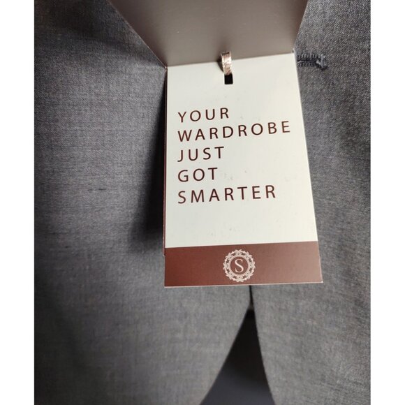 Snover Men's Grey 2-Piece Suit 46R/40W Modern Tailored NWT - Picture 5 of 16